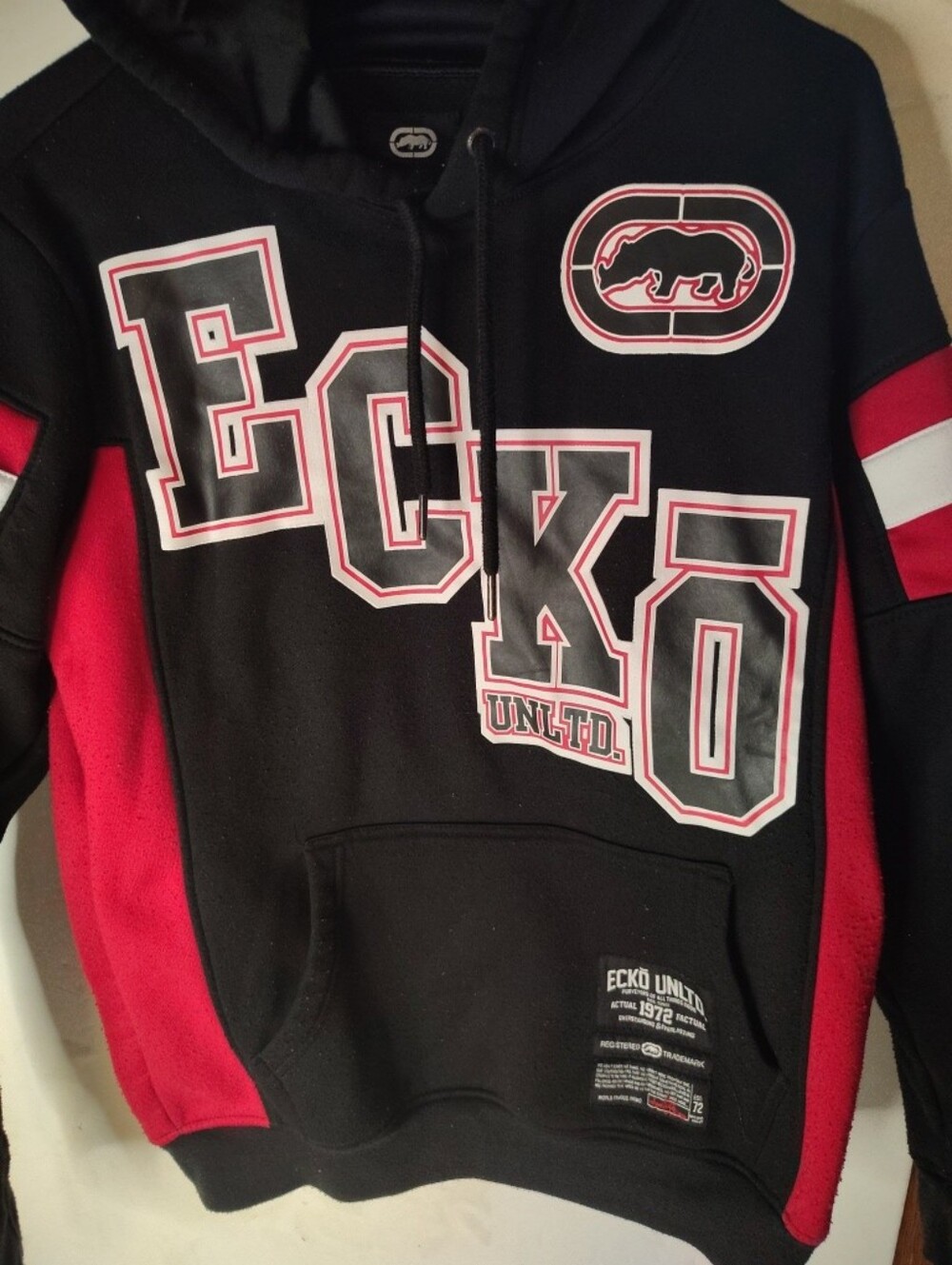 ECKO UNLTD. Hoodie Color Block Large Spell out Size Small